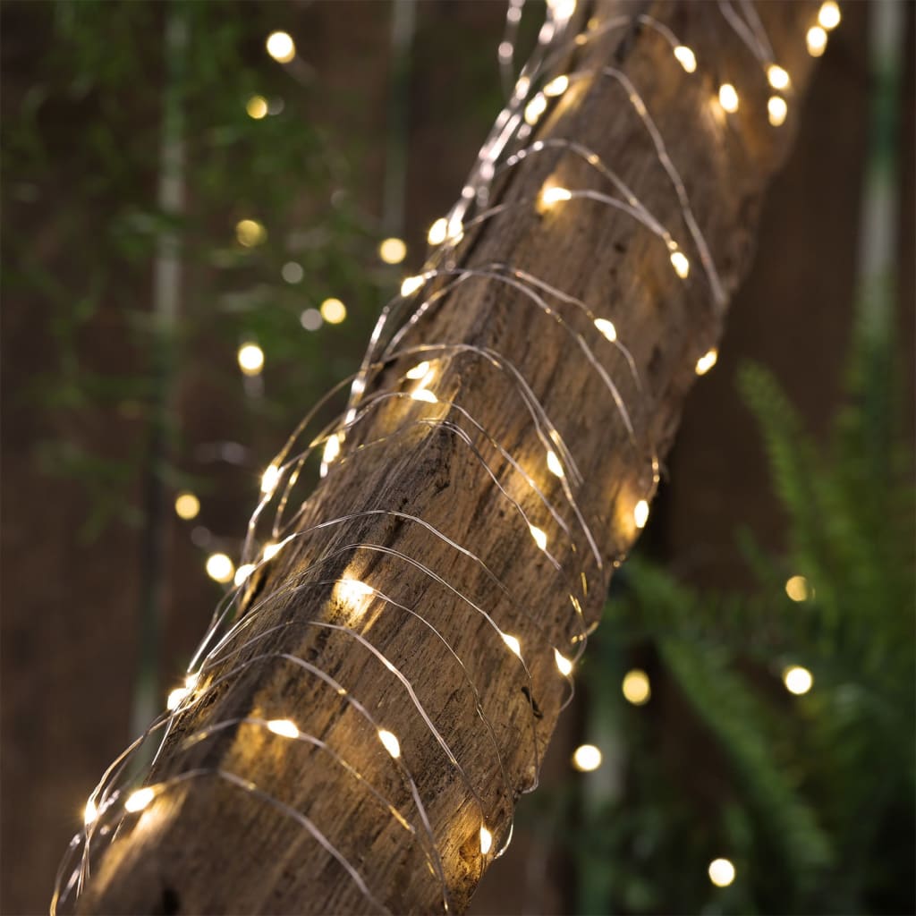 Hi Garten-Lichterkette Mit Leds Solar 20 M Kupfer