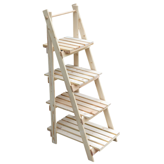 Pflanzleiter/ Blumentreppe mit 4 Ablagen