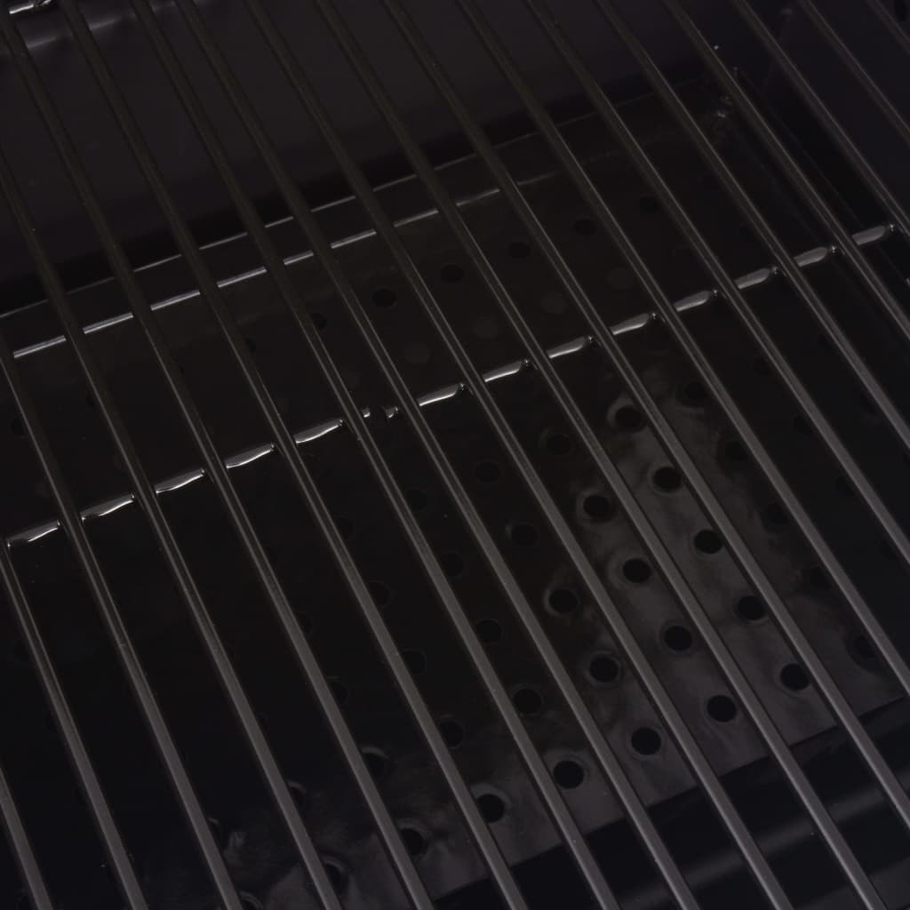 Holzkohlegrill Smoker Mit Ablage Schwarz