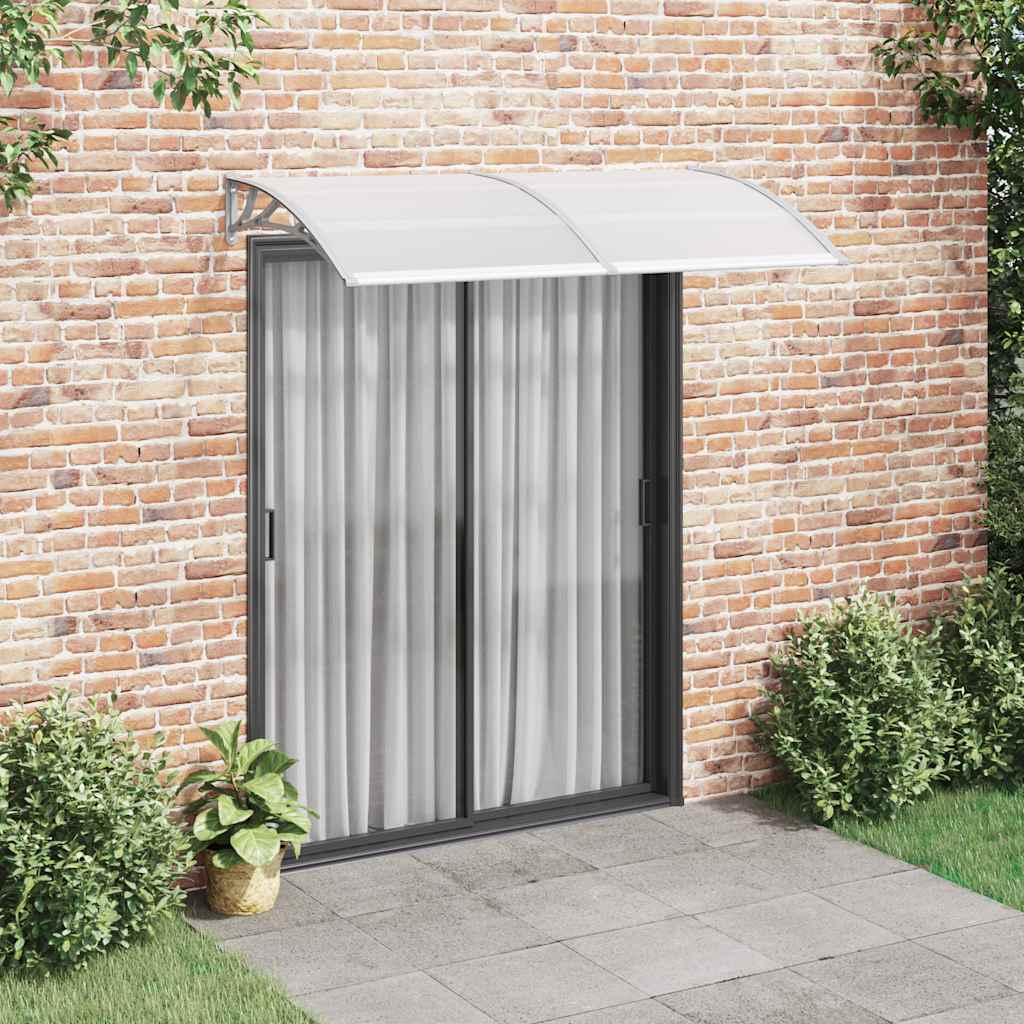 Türvordach Schwarz Polycarbonat