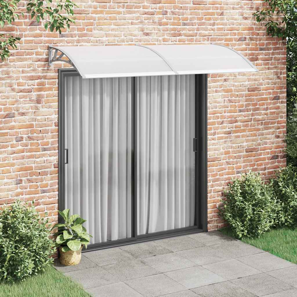 Türvordach Schwarz Polycarbonat