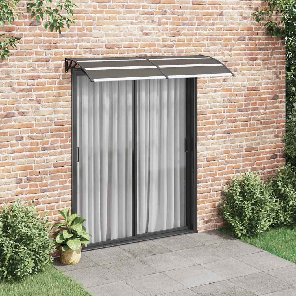 Türvordach Polycarbonat Schwarz