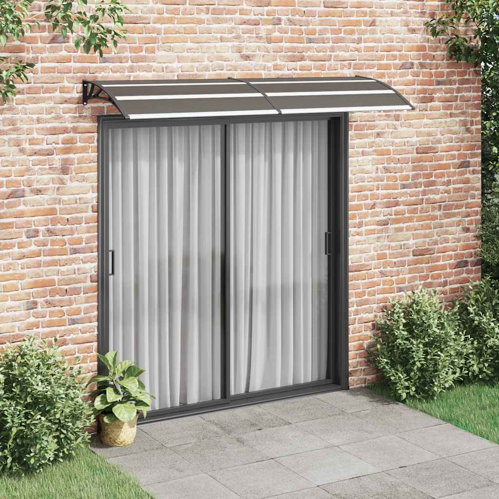 Türvordach Polycarbonat Schwarz