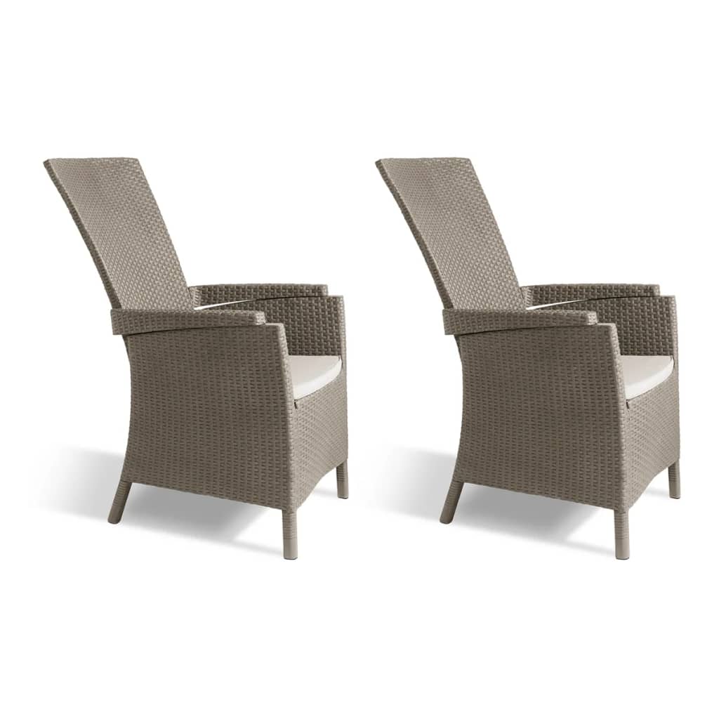 Keter Gartensessel Vermont 2 Stk. Verstellbar