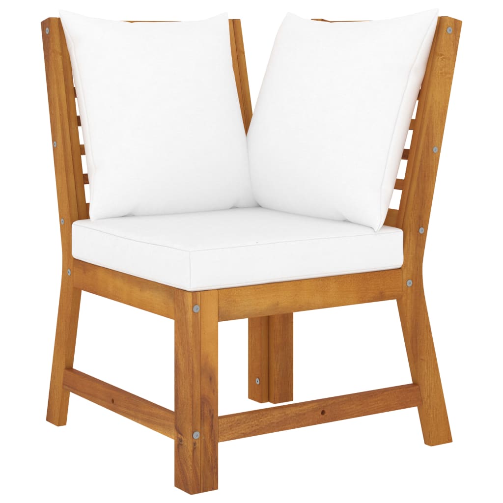 9-Tlg. Garten-Lounge-Set Mit Auflagen Massivholz Akazie