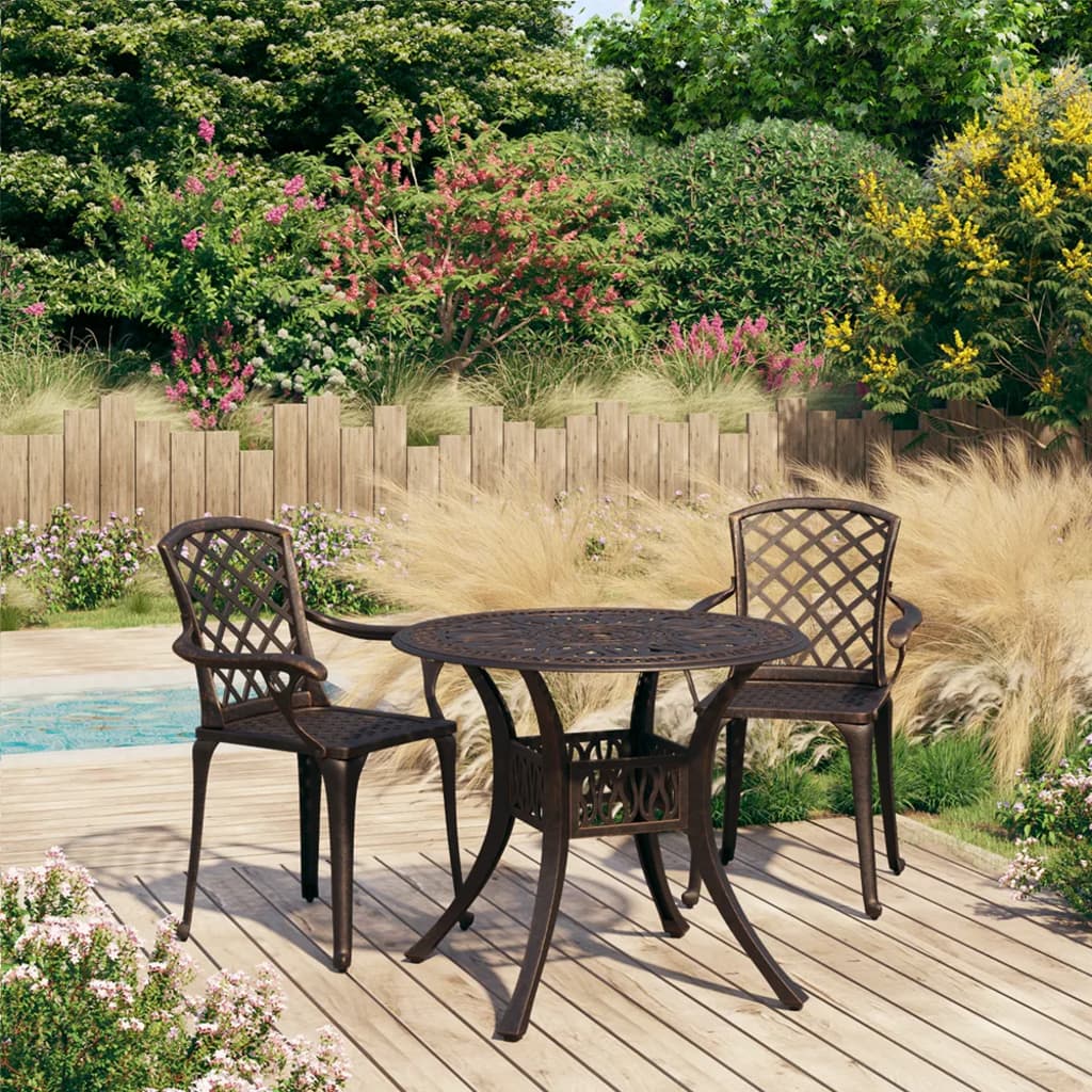 5-Tlg. Bistro-Set Aluminiumguss