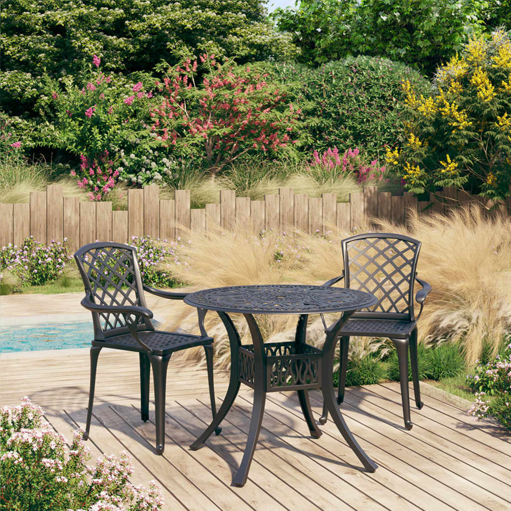 5-Tlg. Bistro-Set Aluminiumguss