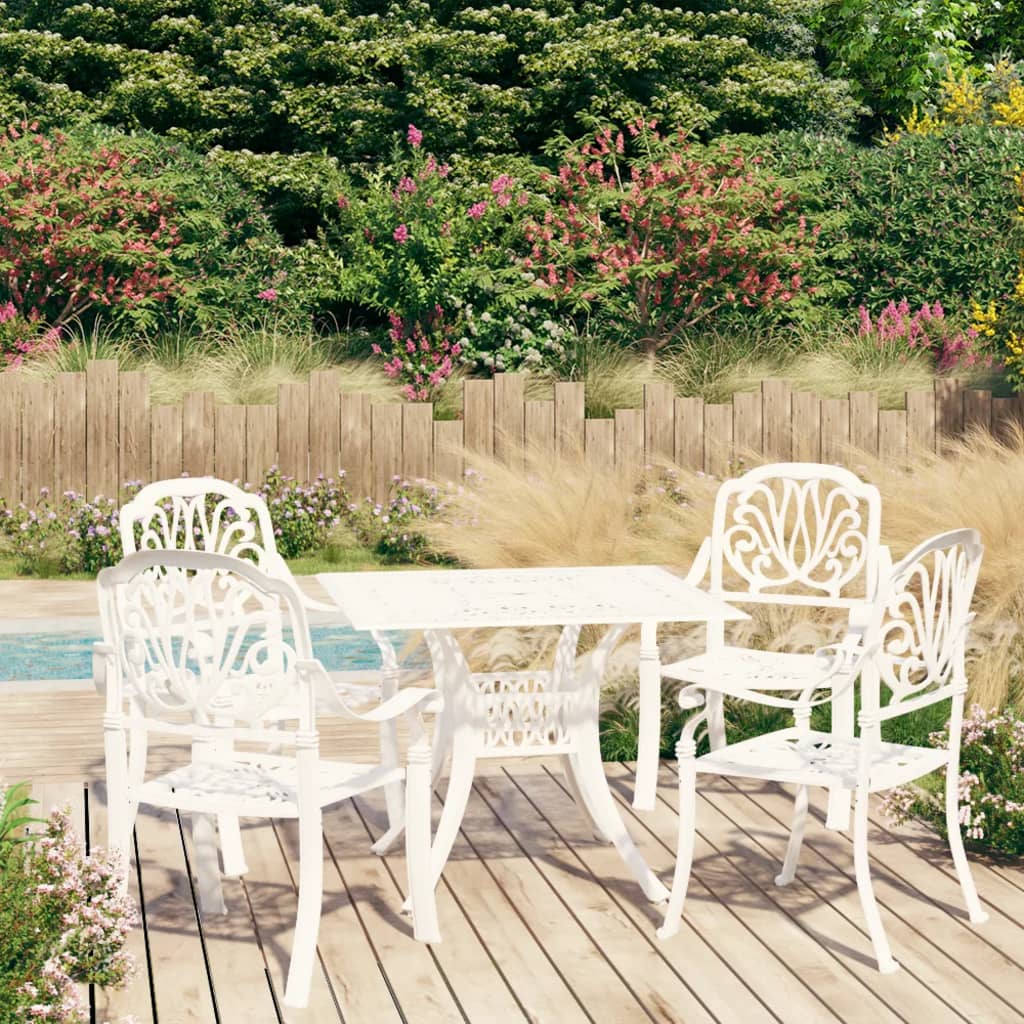 5-Tlg. Bistro-Set Aluminiumguss Bronzen
