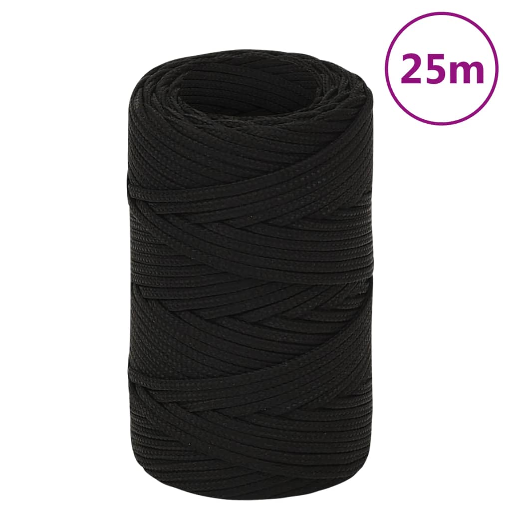 Arbeitsseil Polyester Schwarz