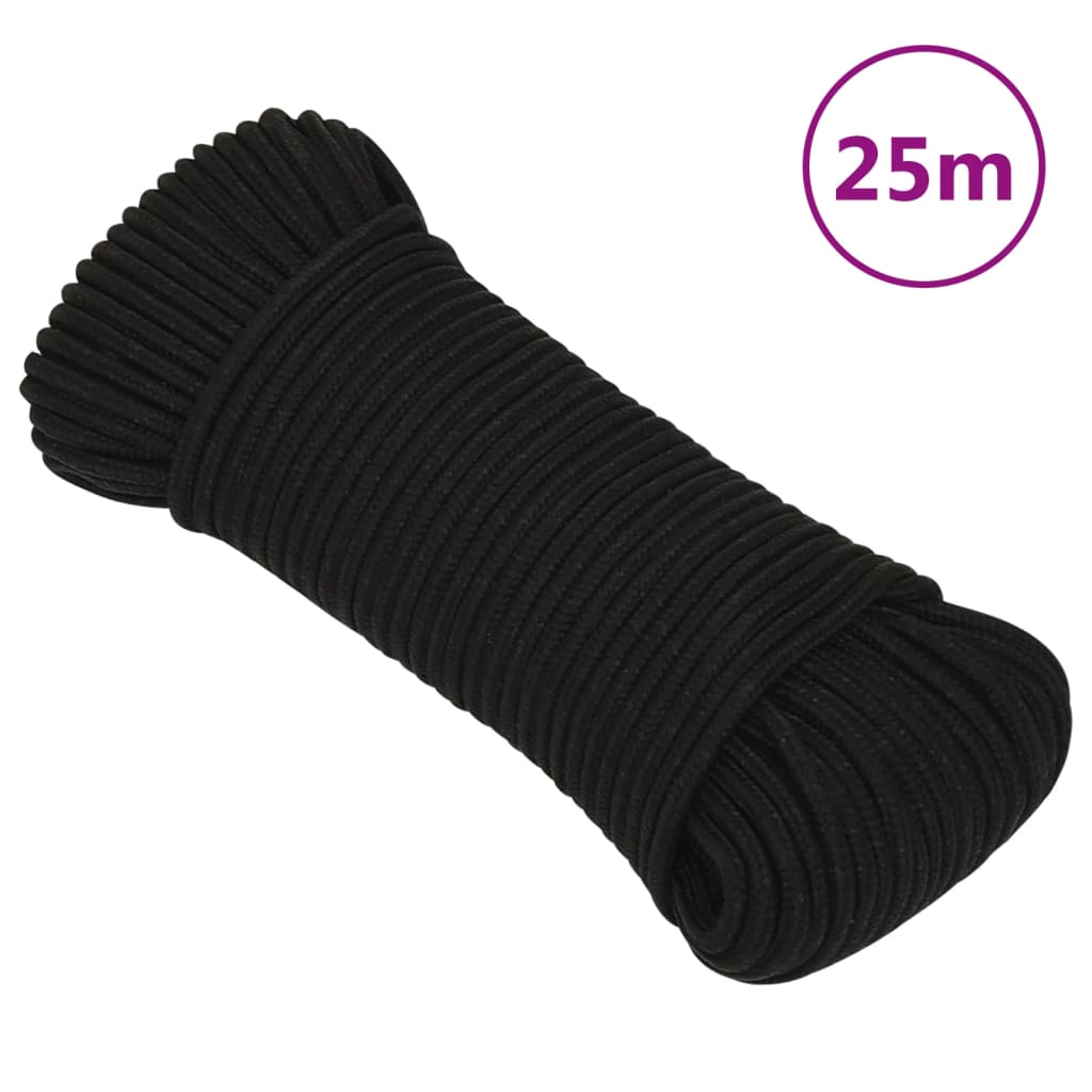 Arbeitsseil Polyester Schwarz