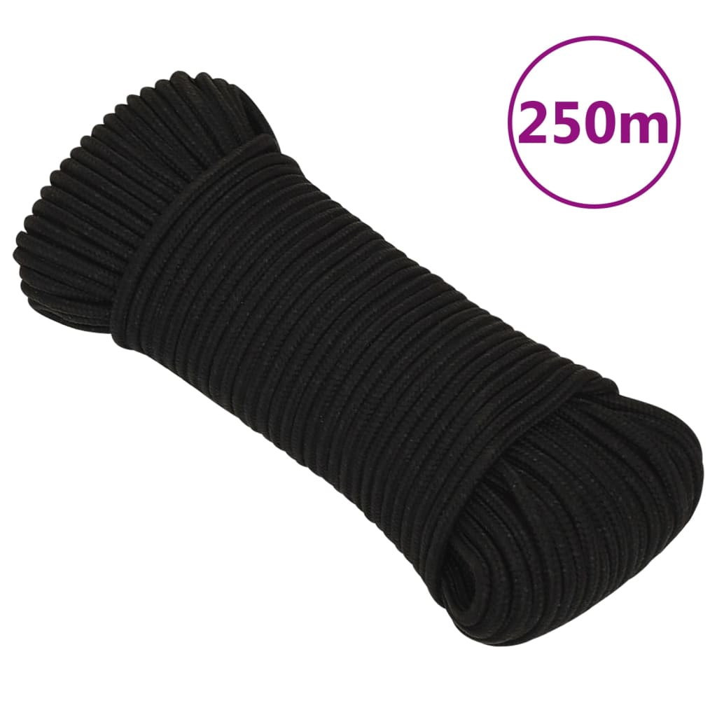 Arbeitsseil Polyester Schwarz