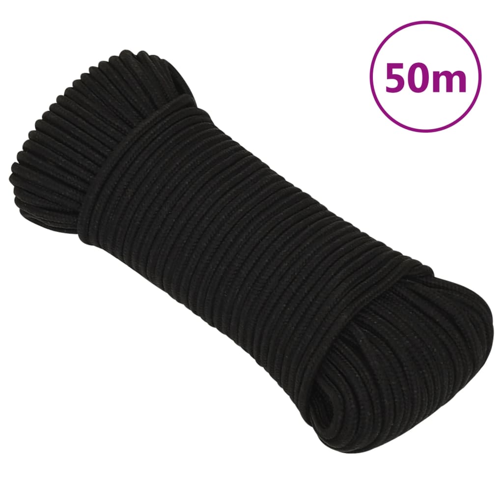 Arbeitsseil Polyester Schwarz