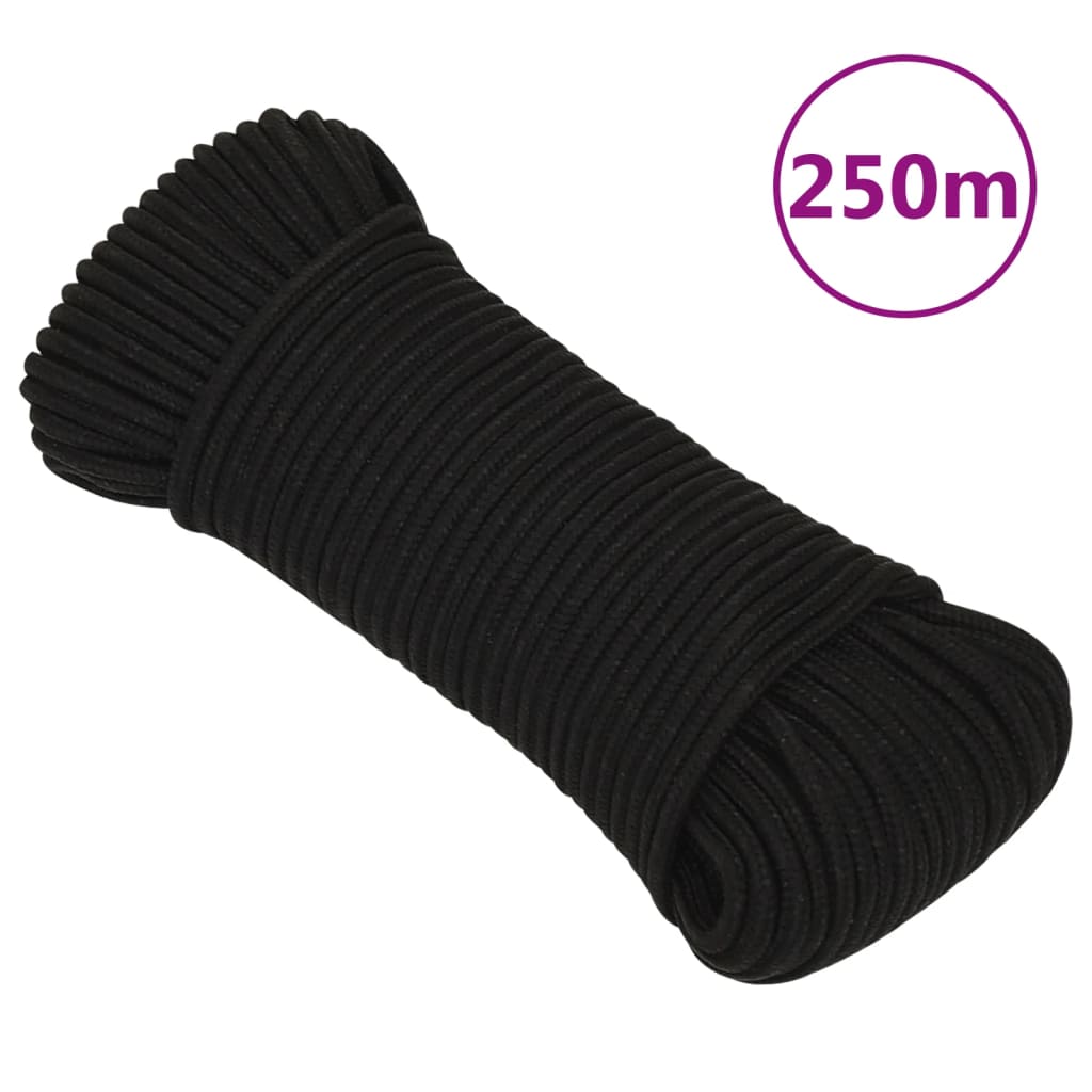 Arbeitsseil Polyester Schwarz