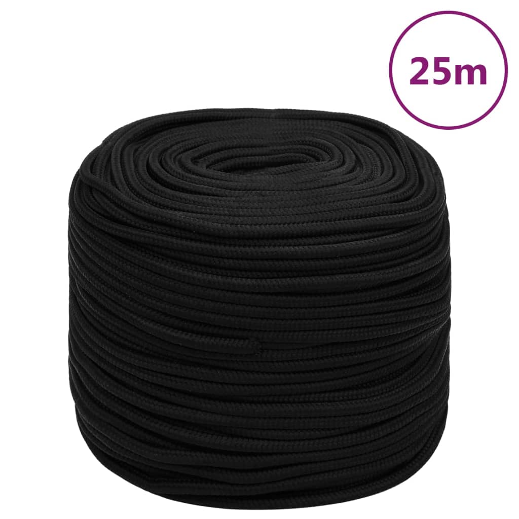 Arbeitsseil Polyester Schwarz