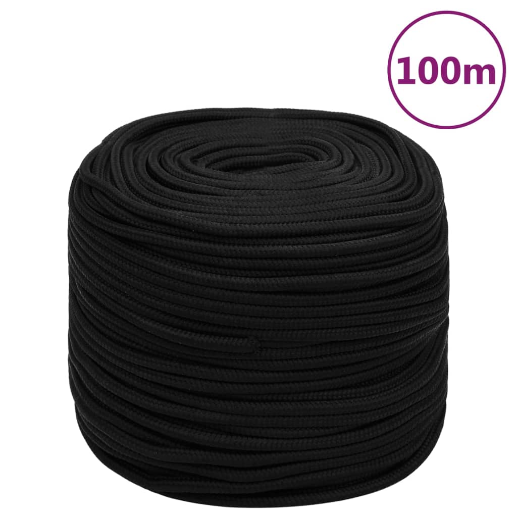 Arbeitsseil Polyester Schwarz