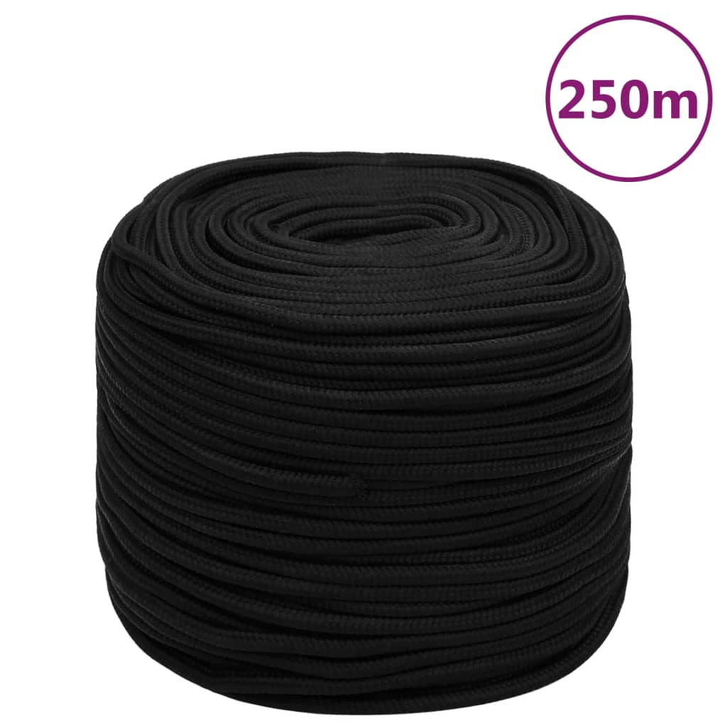 Arbeitsseil Polyester Schwarz