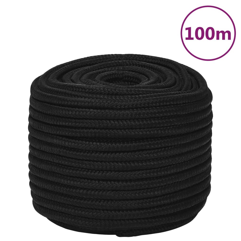 Arbeitsseil Polyester Schwarz