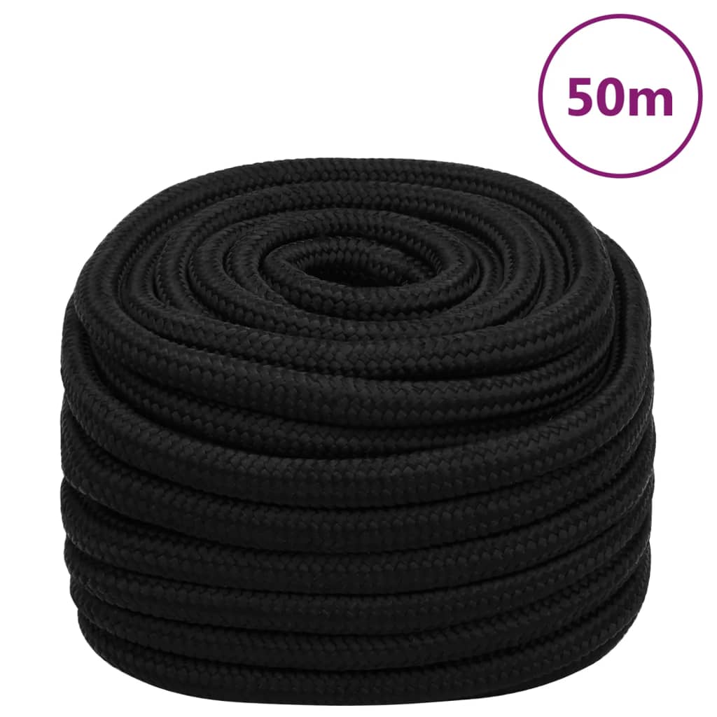 Arbeitsseil Polyester Schwarz