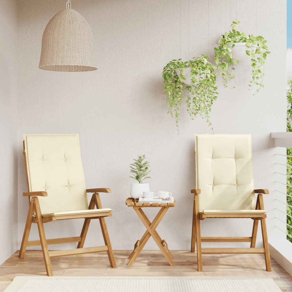 Gartenstühle Mit Kissen 6 Stk. Massivholz Teak