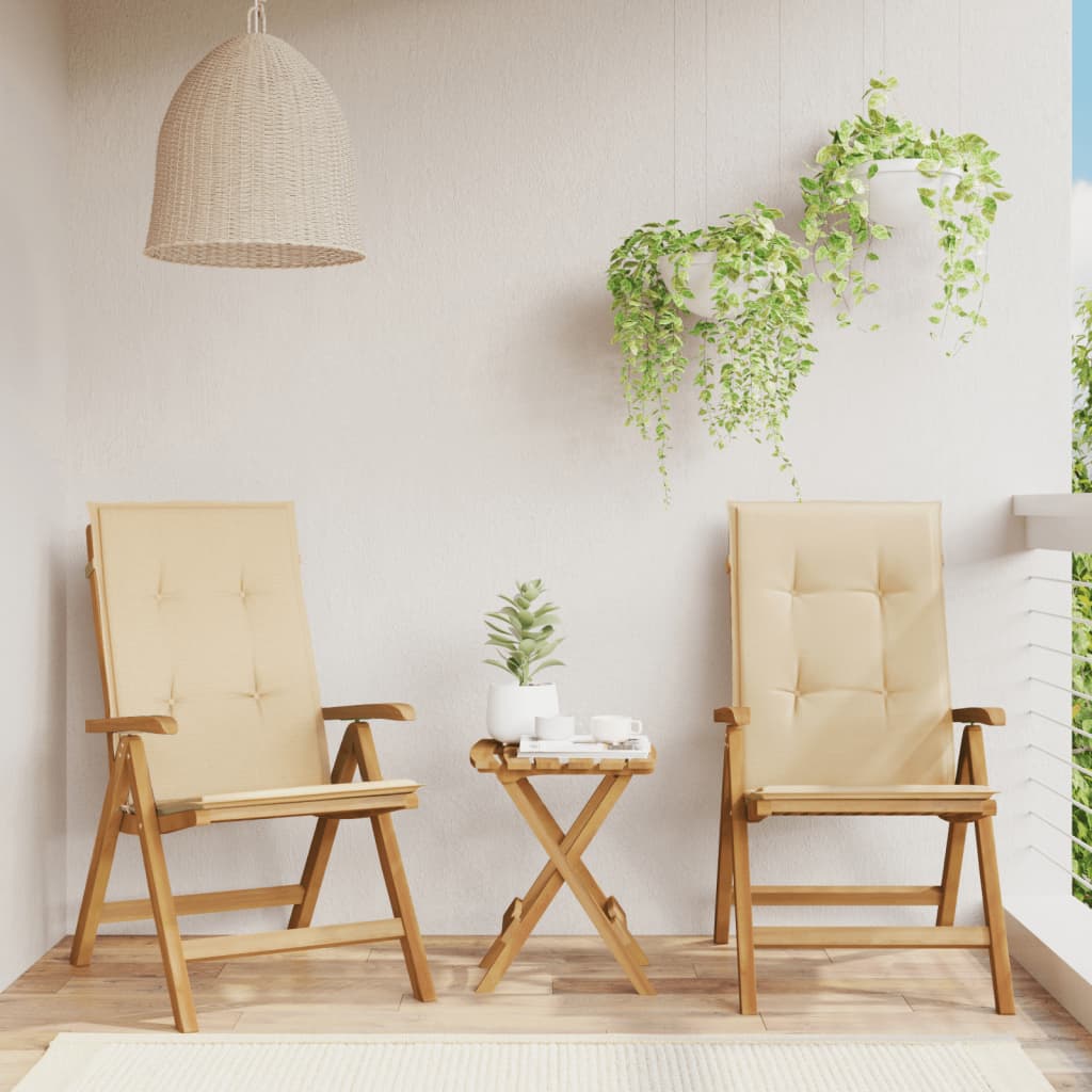 Gartenstühle Mit Kissen 6 Stk. Massivholz Teak