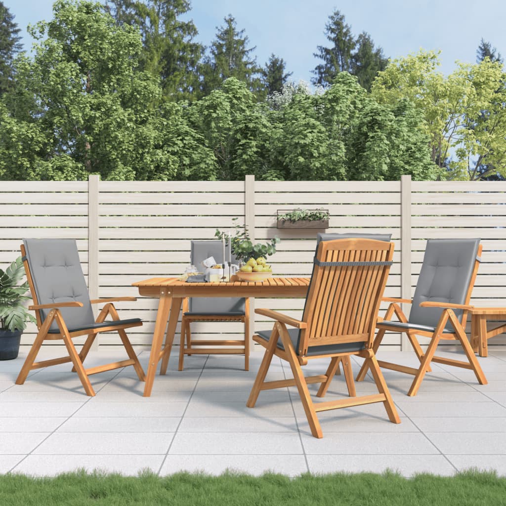 Gartenstühle Mit Kissen 6 Stk. Massivholz Teak
