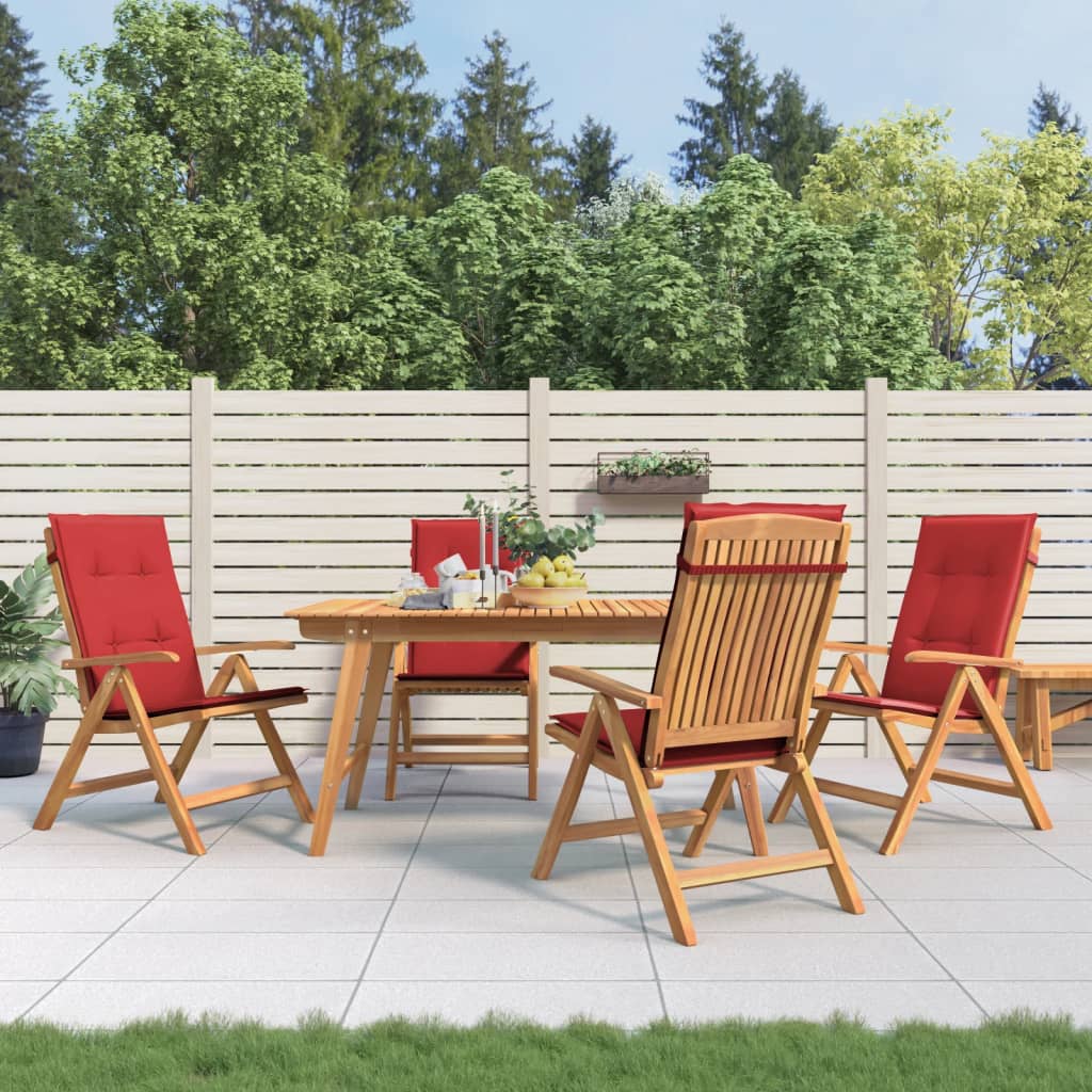 Gartenstühle Mit Kissen 6 Stk. Massivholz Teak