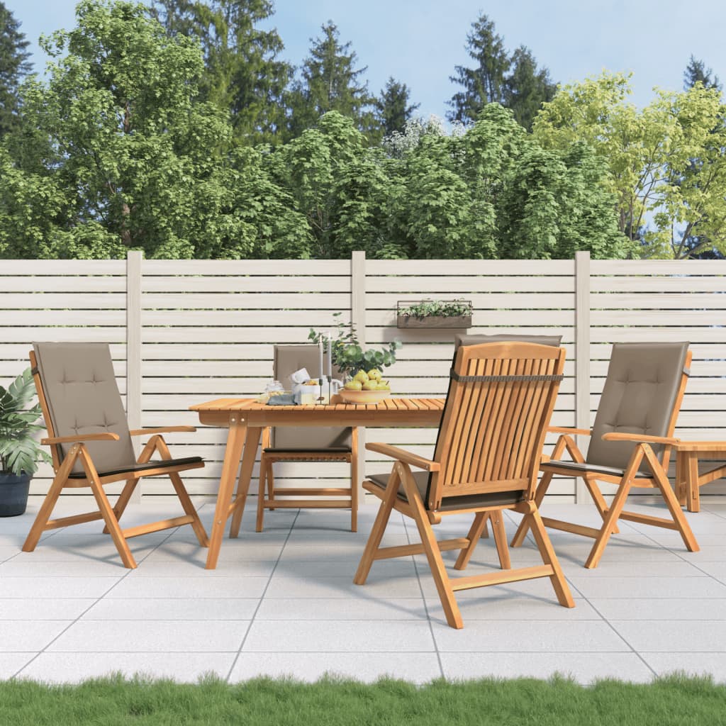 Gartenstühle Mit Kissen 6 Stk. Massivholz Teak