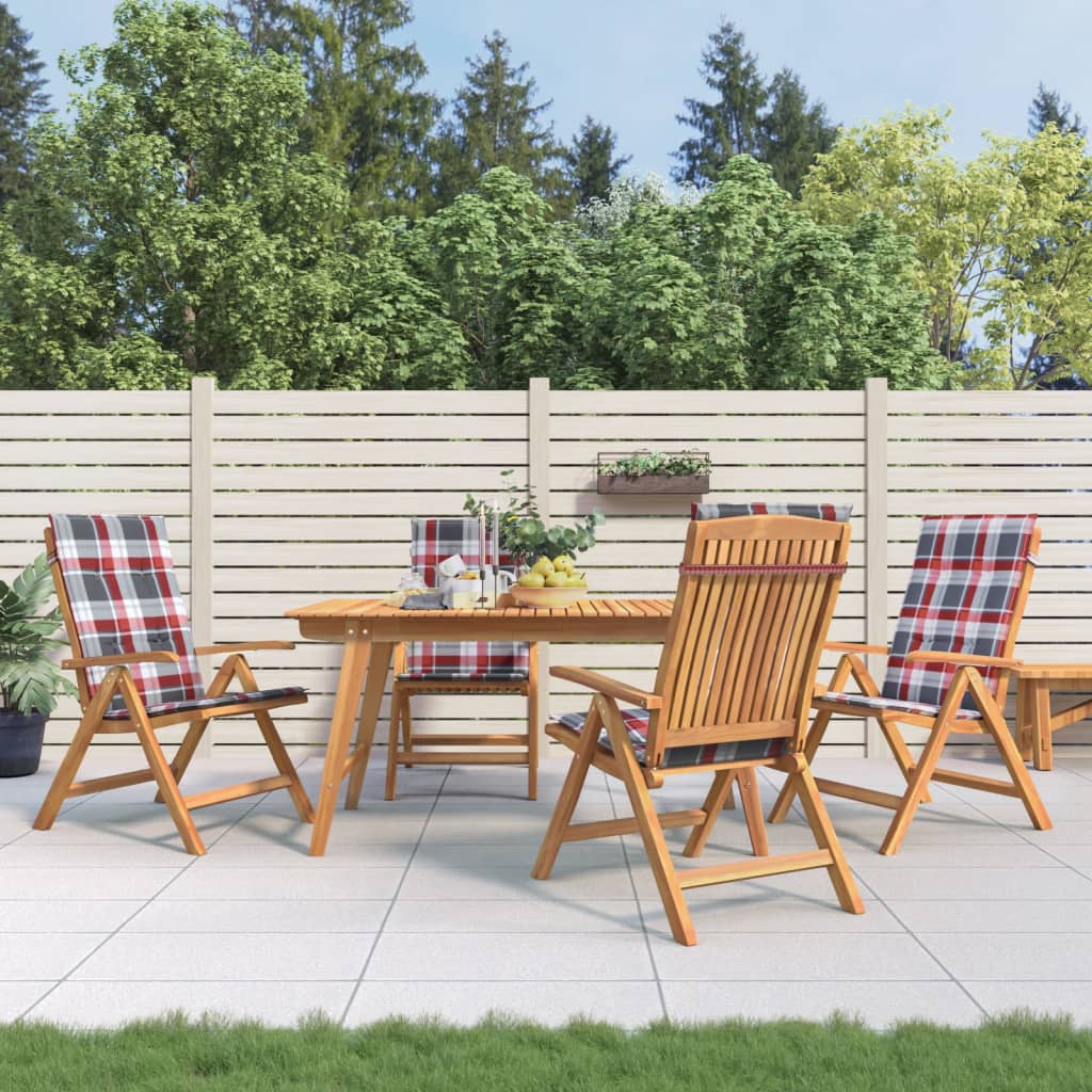 Gartenstühle Mit Kissen 6 Stk. Massivholz Teak