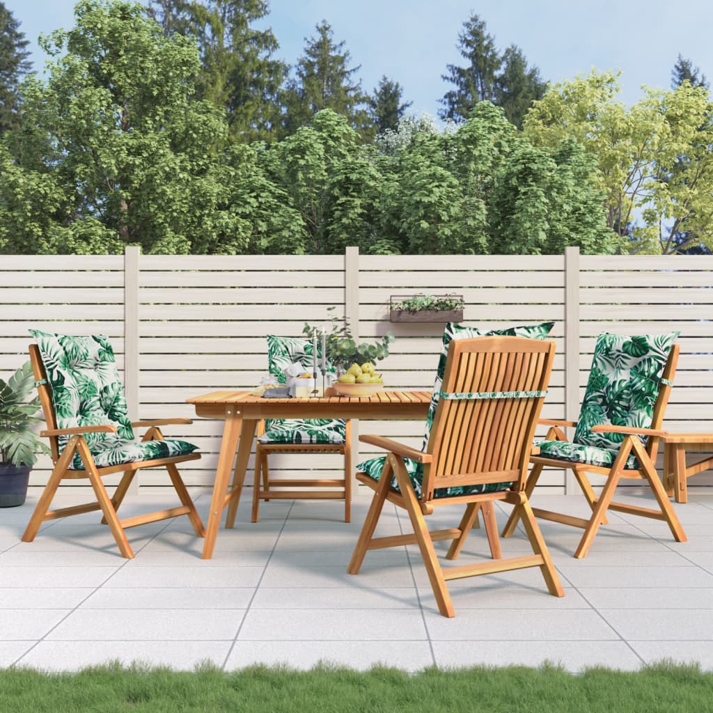 Gartenstühle Mit Kissen 6 Stk. Massivholz Teak
