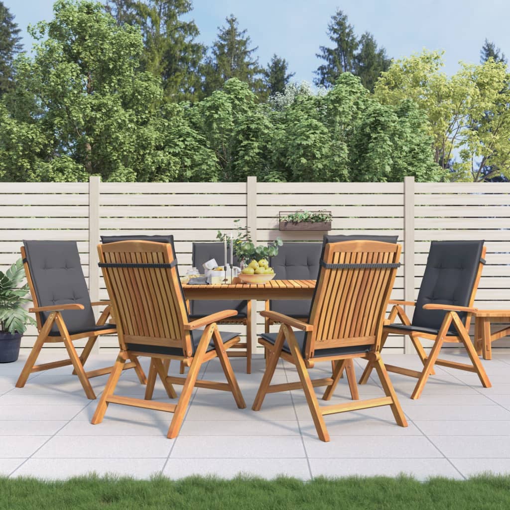 Gartenstühle Mit Kissen 6 Stk. Massivholz Teak