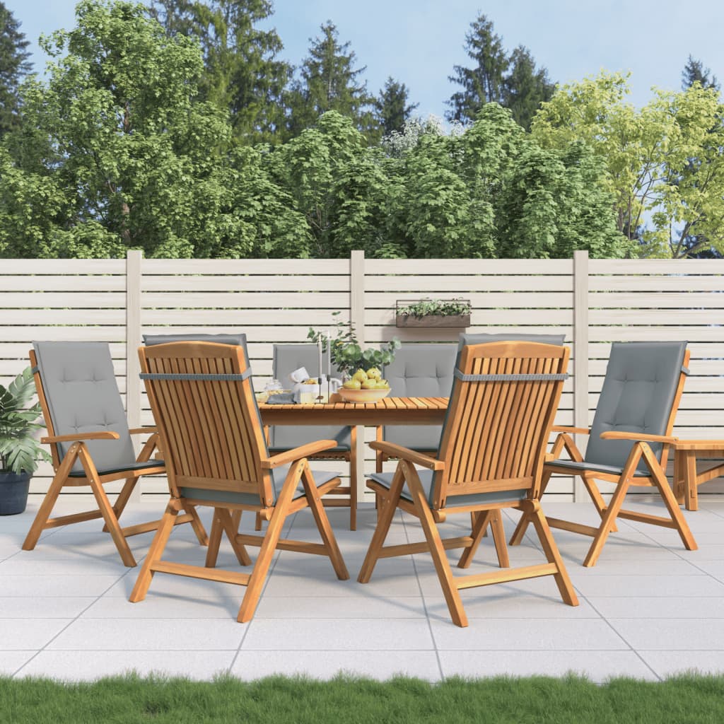 Gartenstühle Mit Kissen 6 Stk. Massivholz Teak