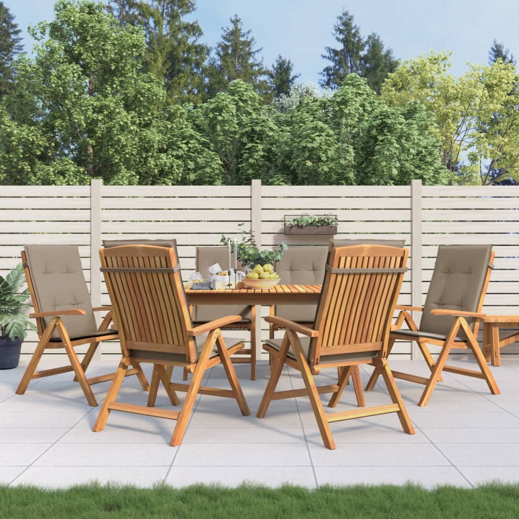 Gartenstühle Mit Kissen 6 Stk. Massivholz Teak