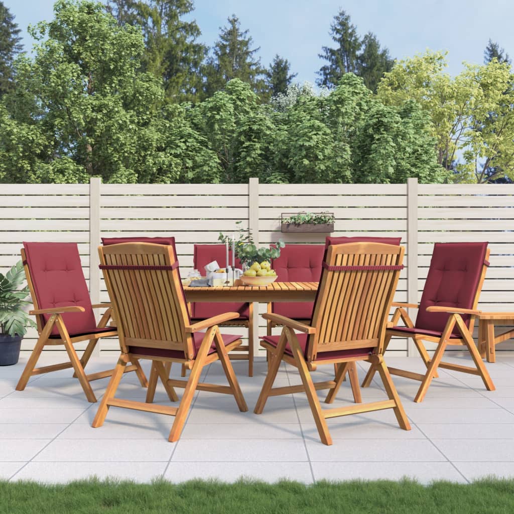 Gartenstühle Mit Kissen 6 Stk. Massivholz Teak