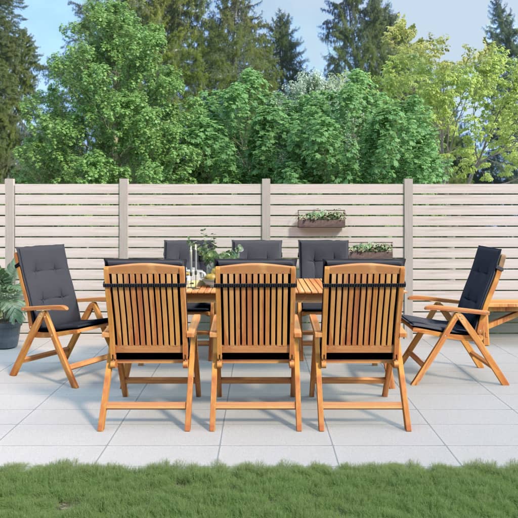 Gartenstühle Mit Kissen 6 Stk. Massivholz Teak