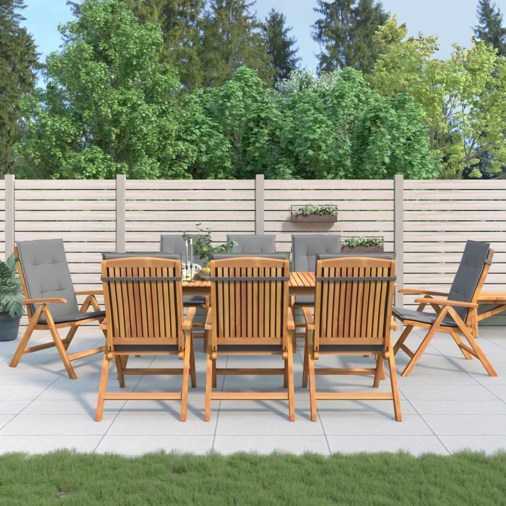 Gartenstühle Mit Kissen 6 Stk. Massivholz Teak