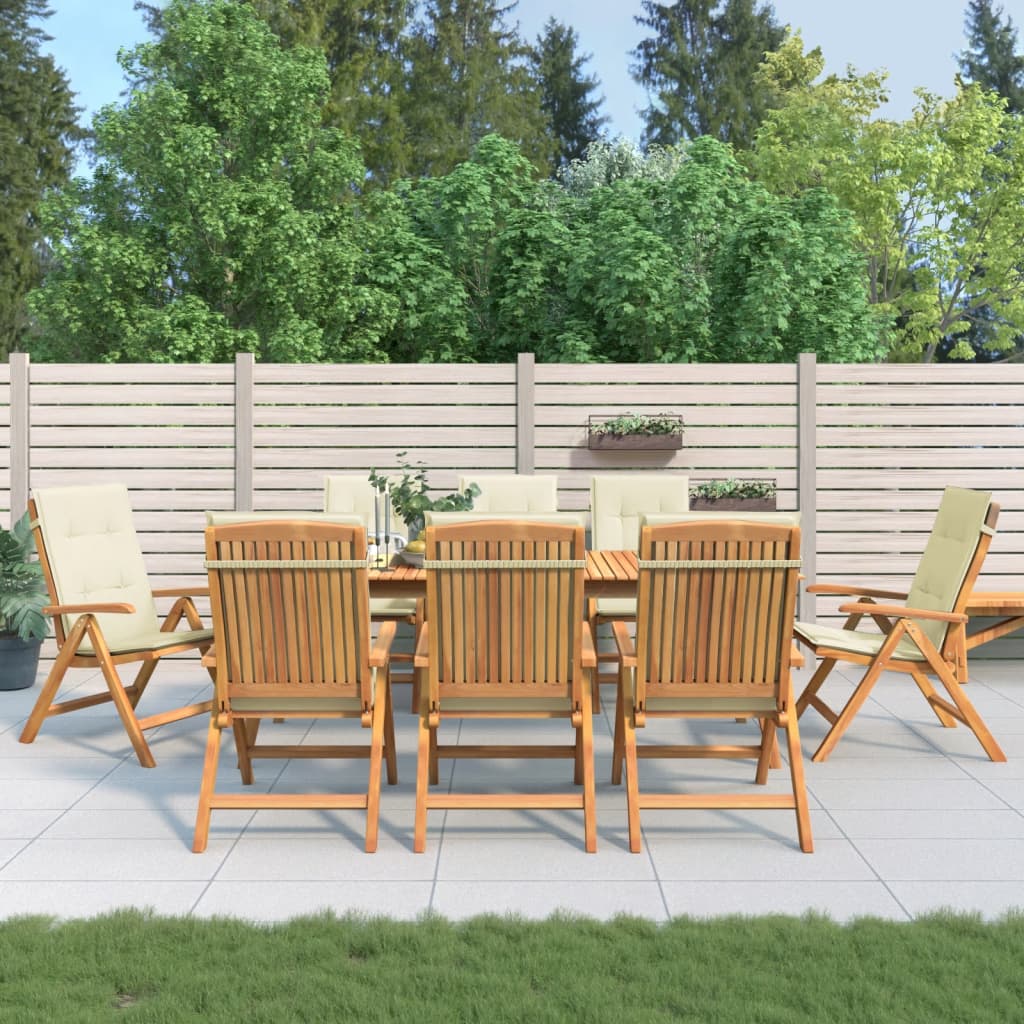 Gartenstühle Mit Kissen 6 Stk. Massivholz Teak