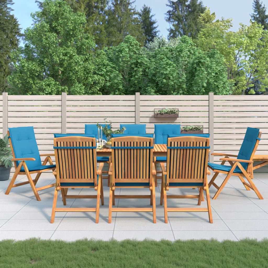 Gartenstühle Mit Kissen 6 Stk. Massivholz Teak