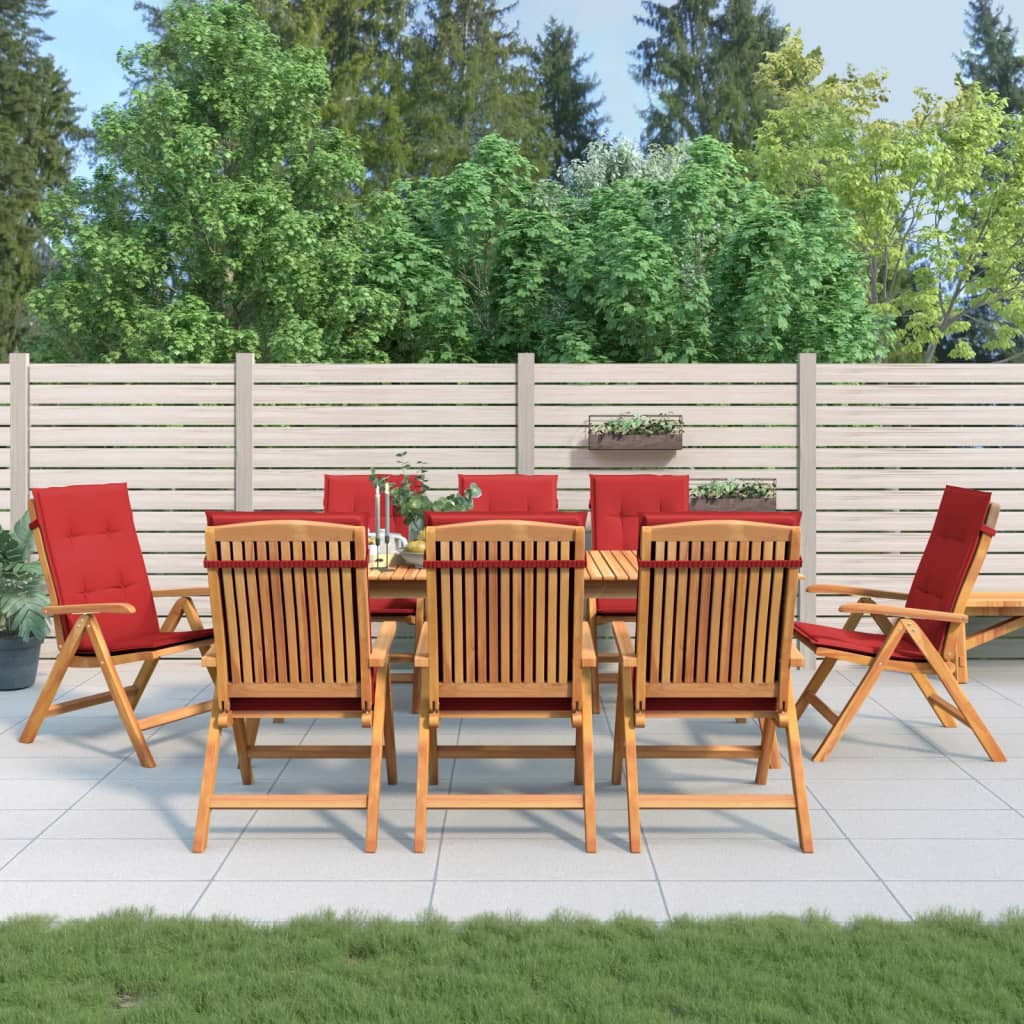 Gartenstühle Mit Kissen 6 Stk. Massivholz Teak