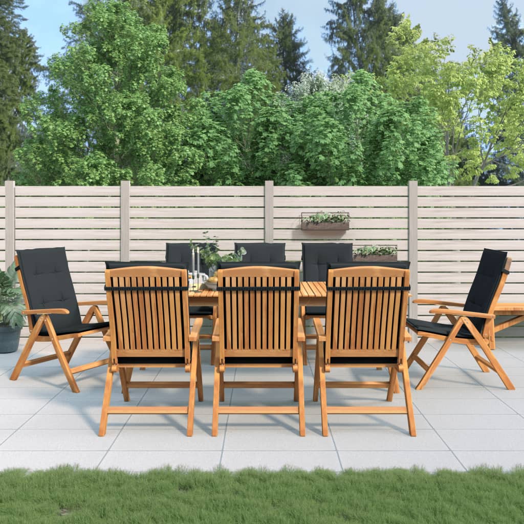Gartenstühle Mit Kissen 6 Stk. Massivholz Teak