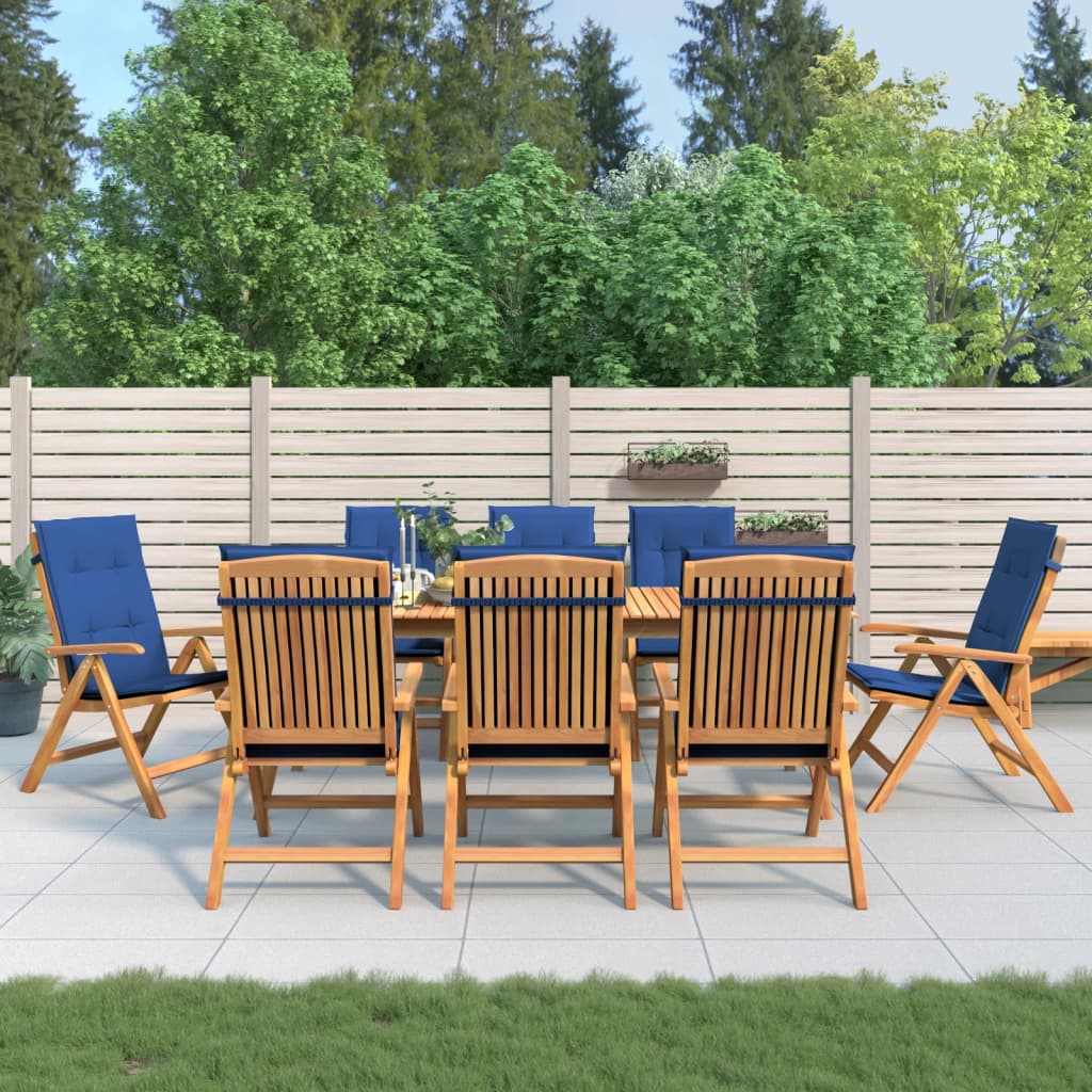 Gartenstühle Mit Kissen 6 Stk. Massivholz Teak