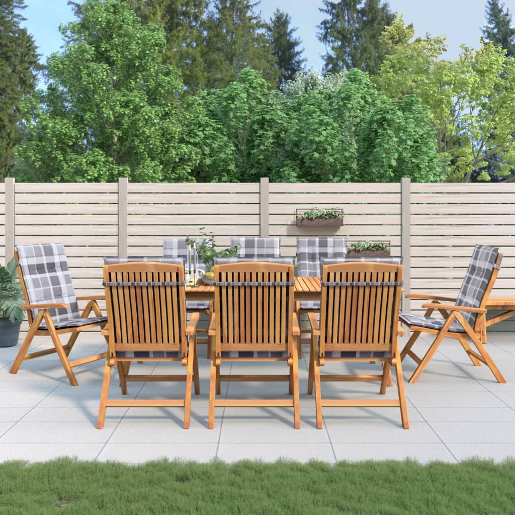 Gartenstühle Mit Kissen 6 Stk. Massivholz Teak