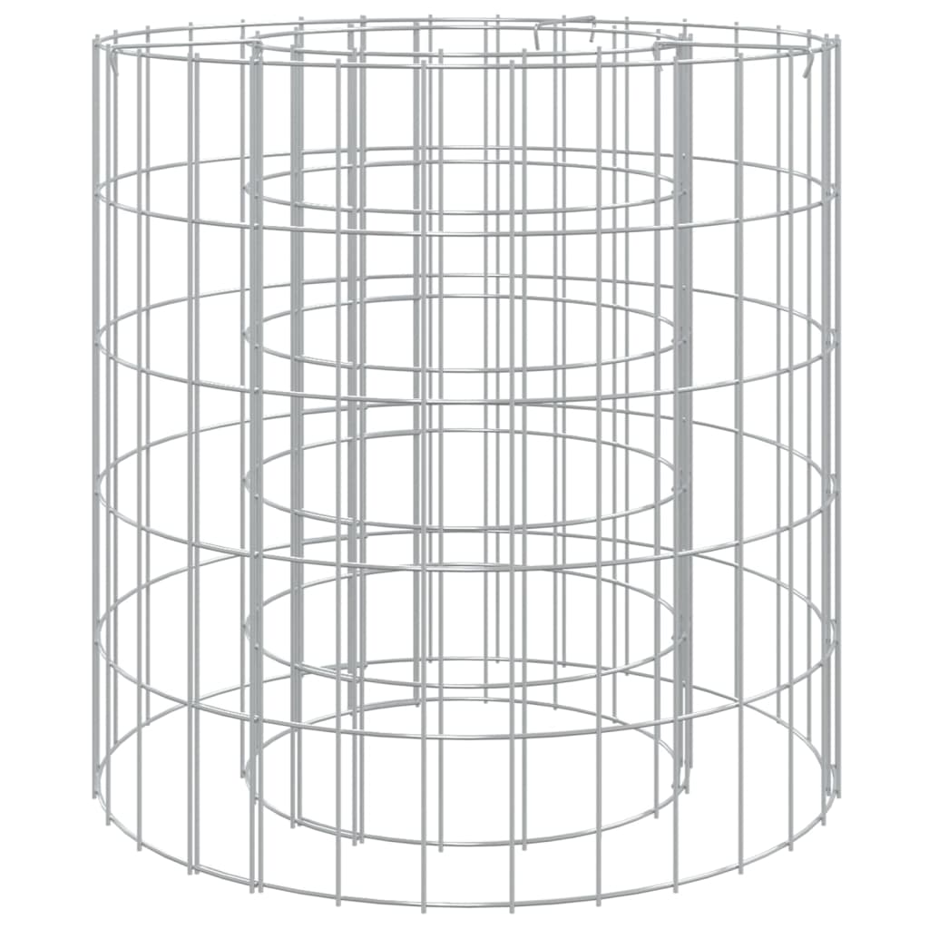 Gabionen-Feuerstelle Ø 50 Cm Verzinktes Eisen