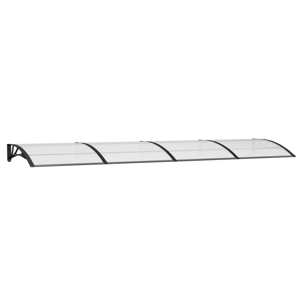 Türvordach Schwarz Polycarbonat