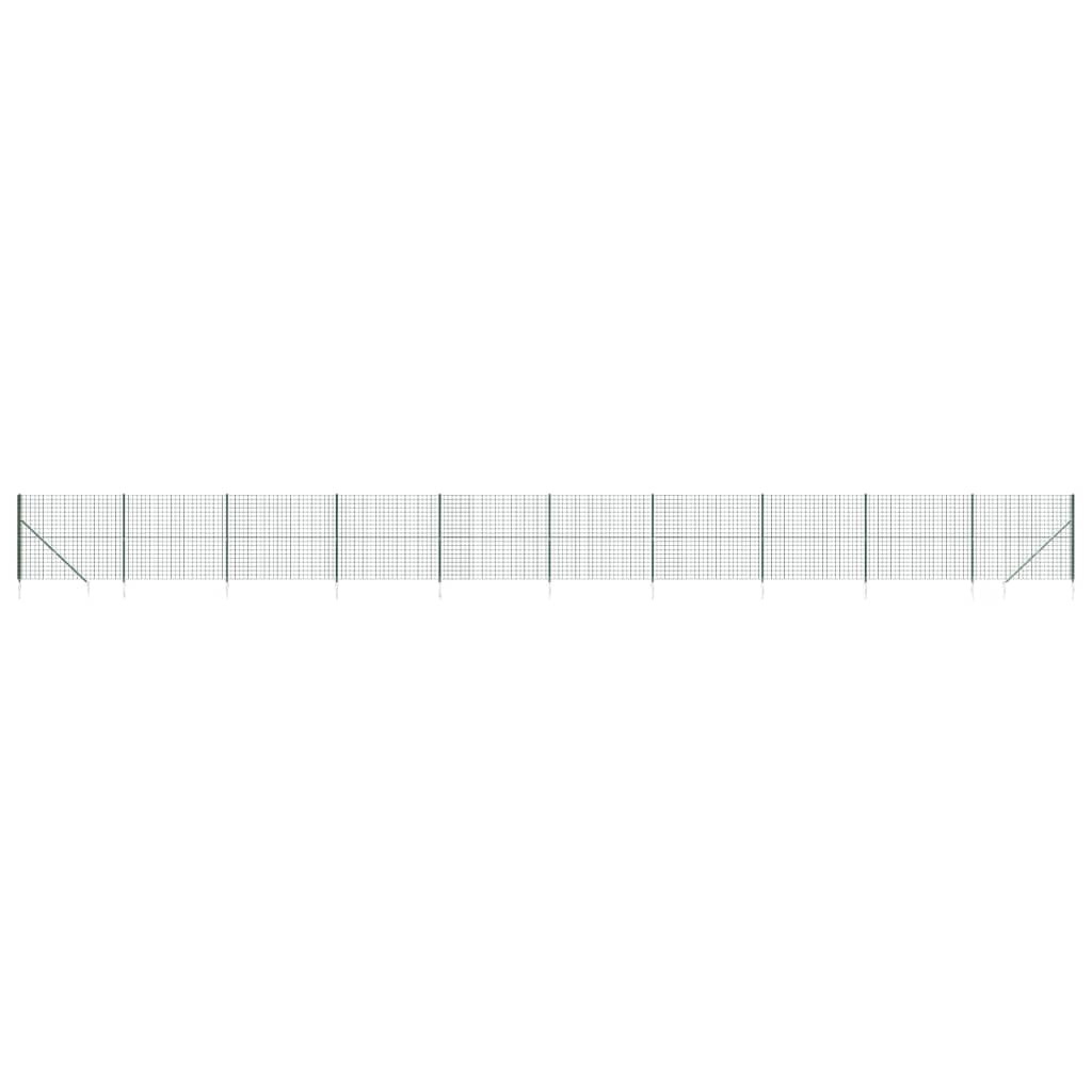Maschendrahtzaun Mit Bodenhülsen 2,2X25 M