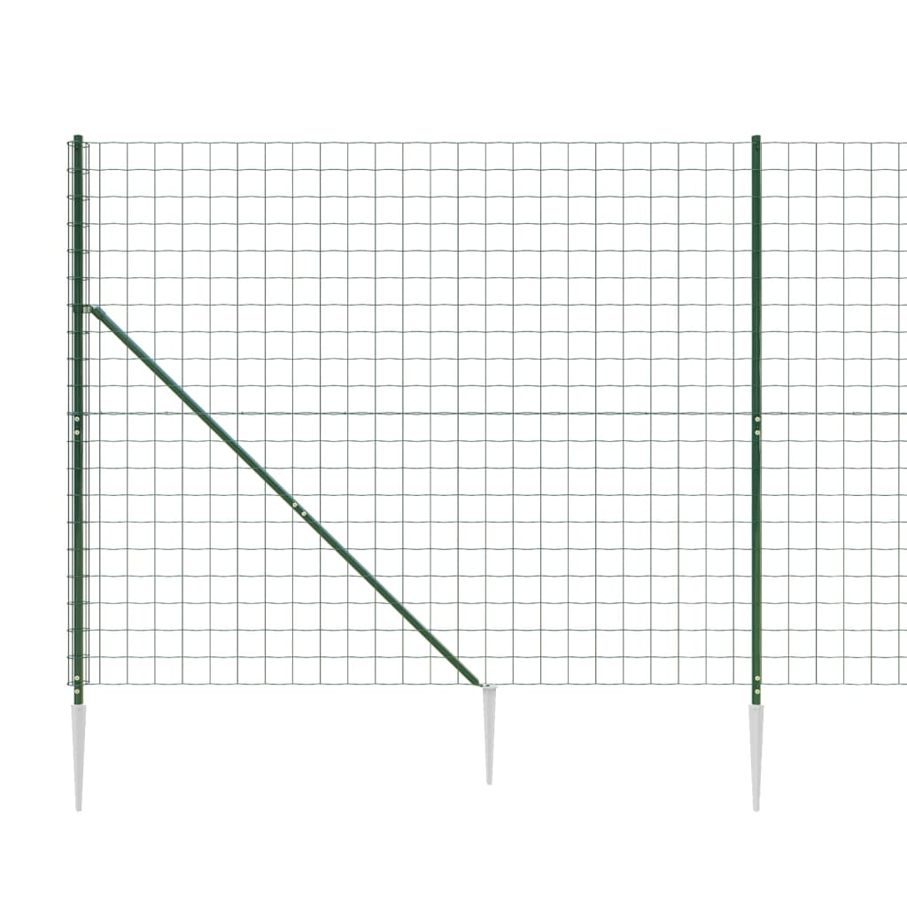 Maschendrahtzaun Mit Bodenhülsen 2,2X25 M