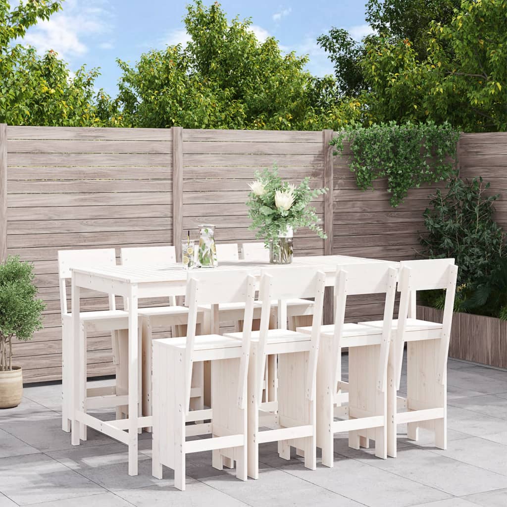 9-Tlg. Gartenbar-Set Massivholz Douglasie