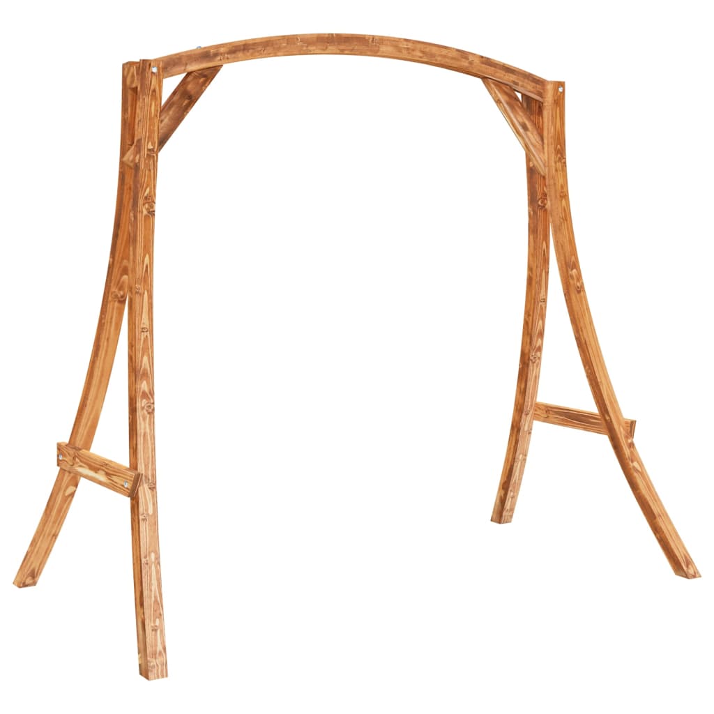 Hollywoodschaukel Massivholz Fichte Mit Teak-Finish