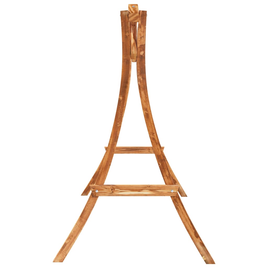 Hollywoodschaukel Massivholz Fichte Mit Teak-Finish