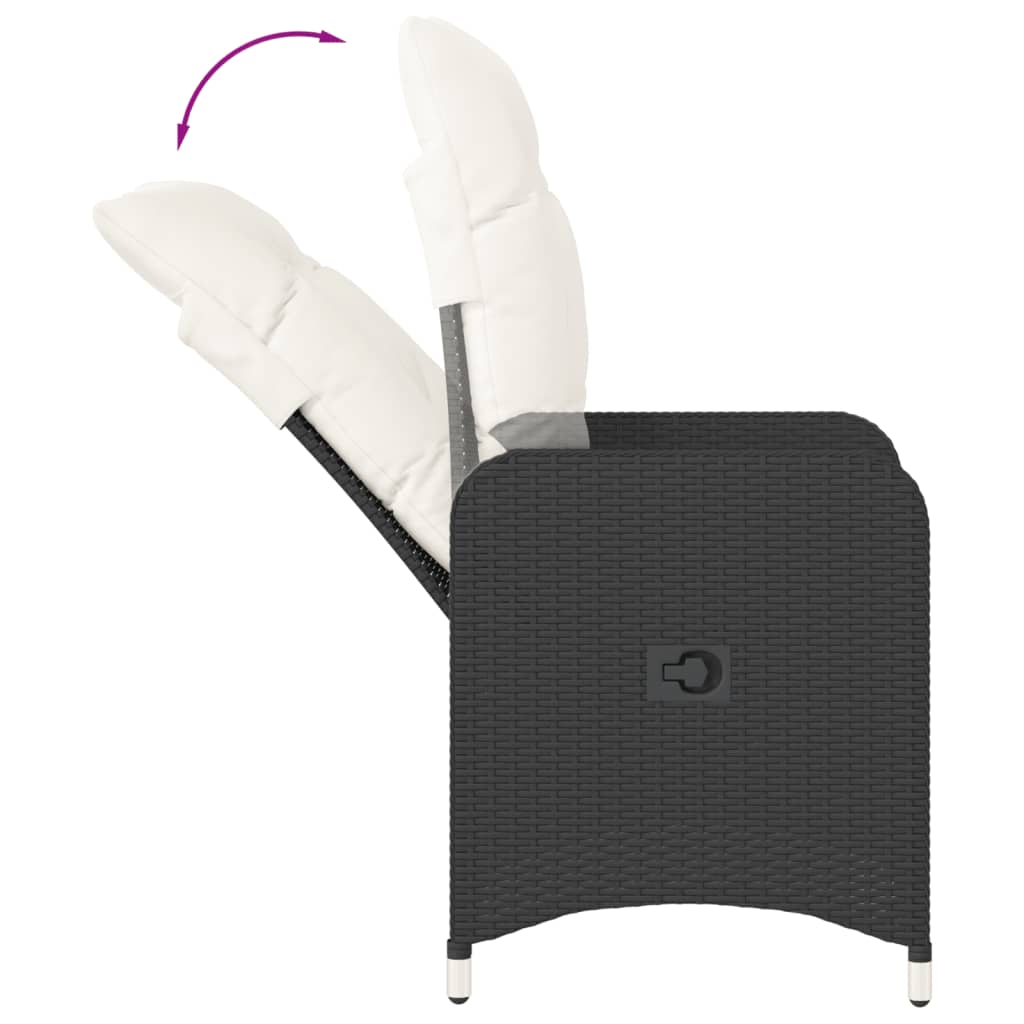 Outdoor-Lehnstühle 2 Stk. Poly-Rattan