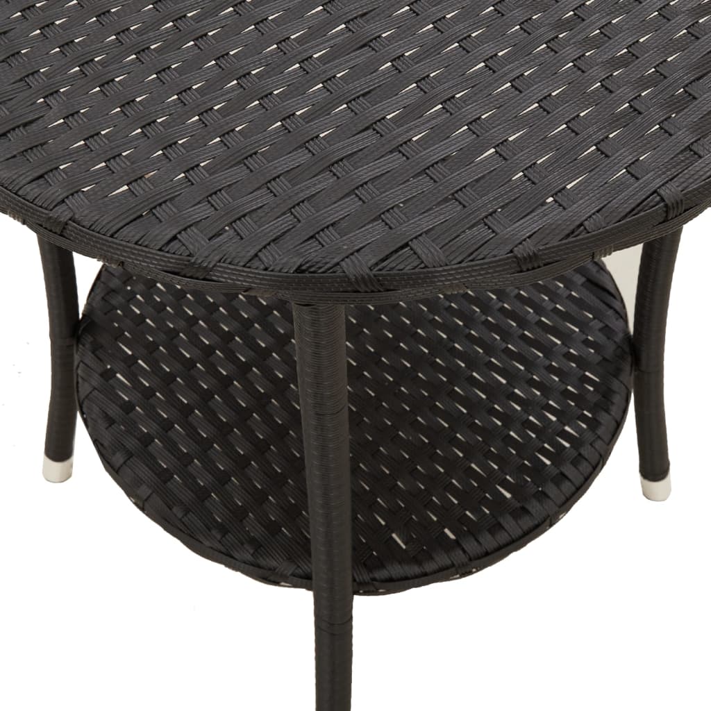 Outdoor-Lehnstühle 2 Stk. Poly-Rattan